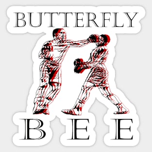 butterfly bees Sticker